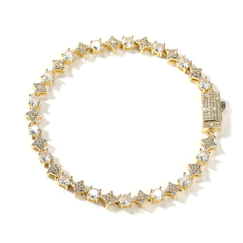 Galaxy Star Iced Tennis Necklace