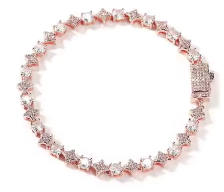 Galaxy Star Iced Tennis Necklace